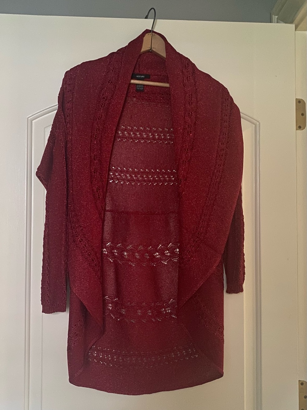 Alfani Shimmer Cardigan